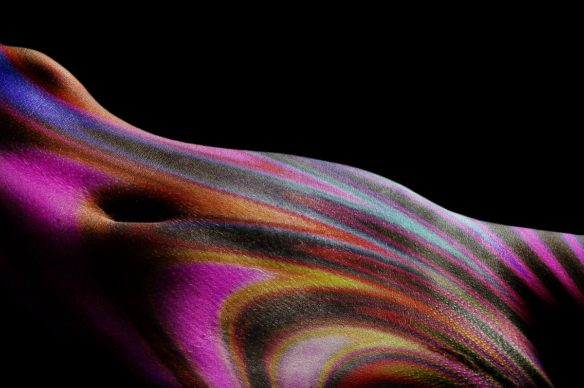 Bodypainting Bauch Frau Fotokunst