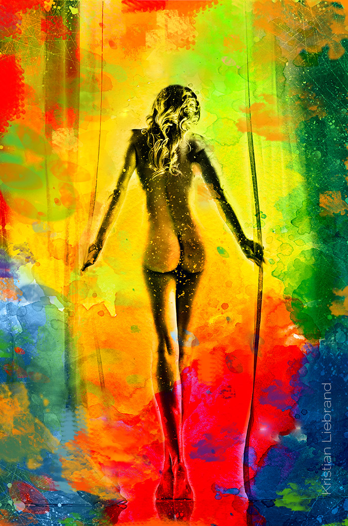 bunte Aktfotogrqafie-Kunst Farben