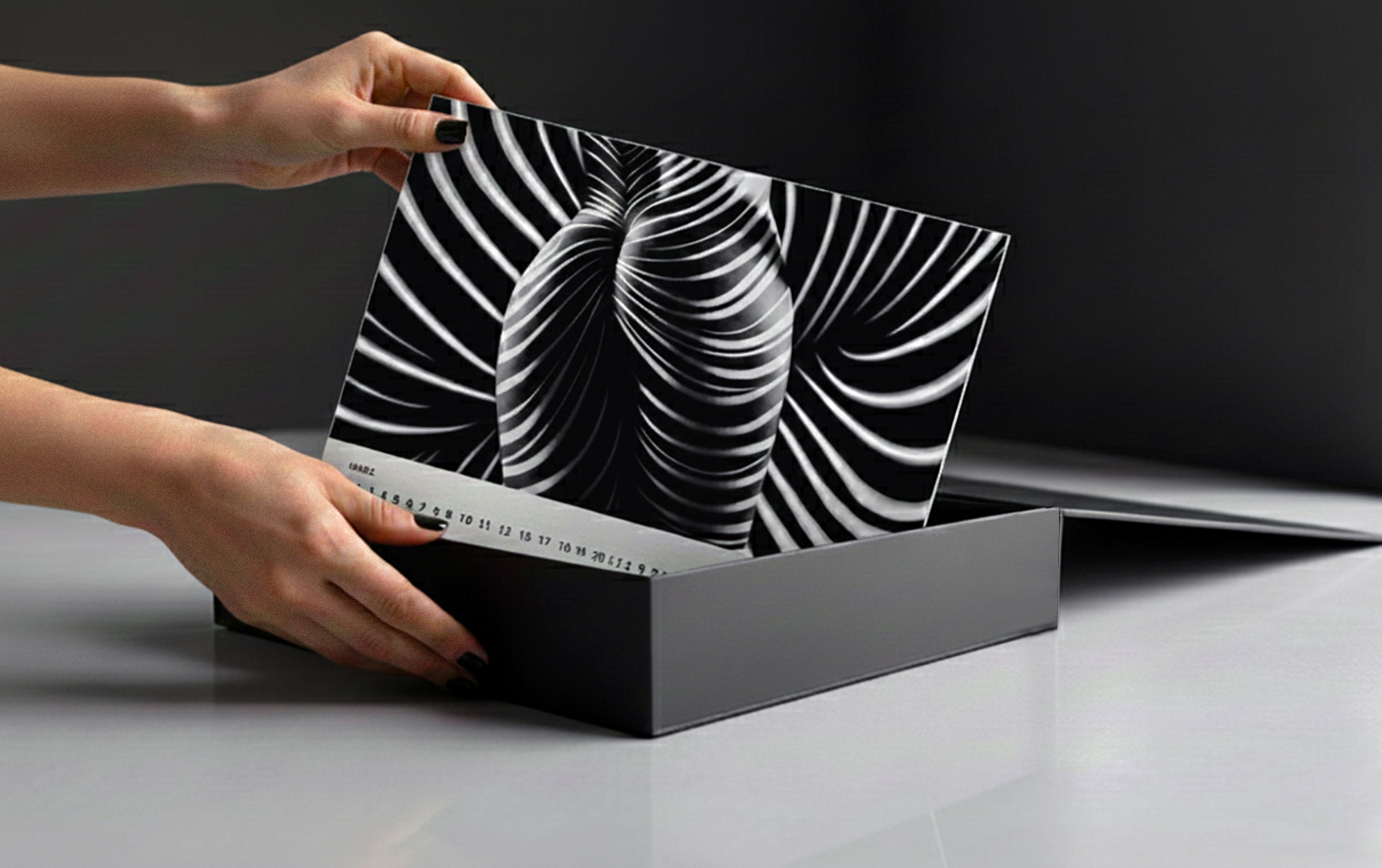 Fotokunst Wandkalender Endloskalender - Luxus Boudoir Akt Fine Nude Art Aktfotografie