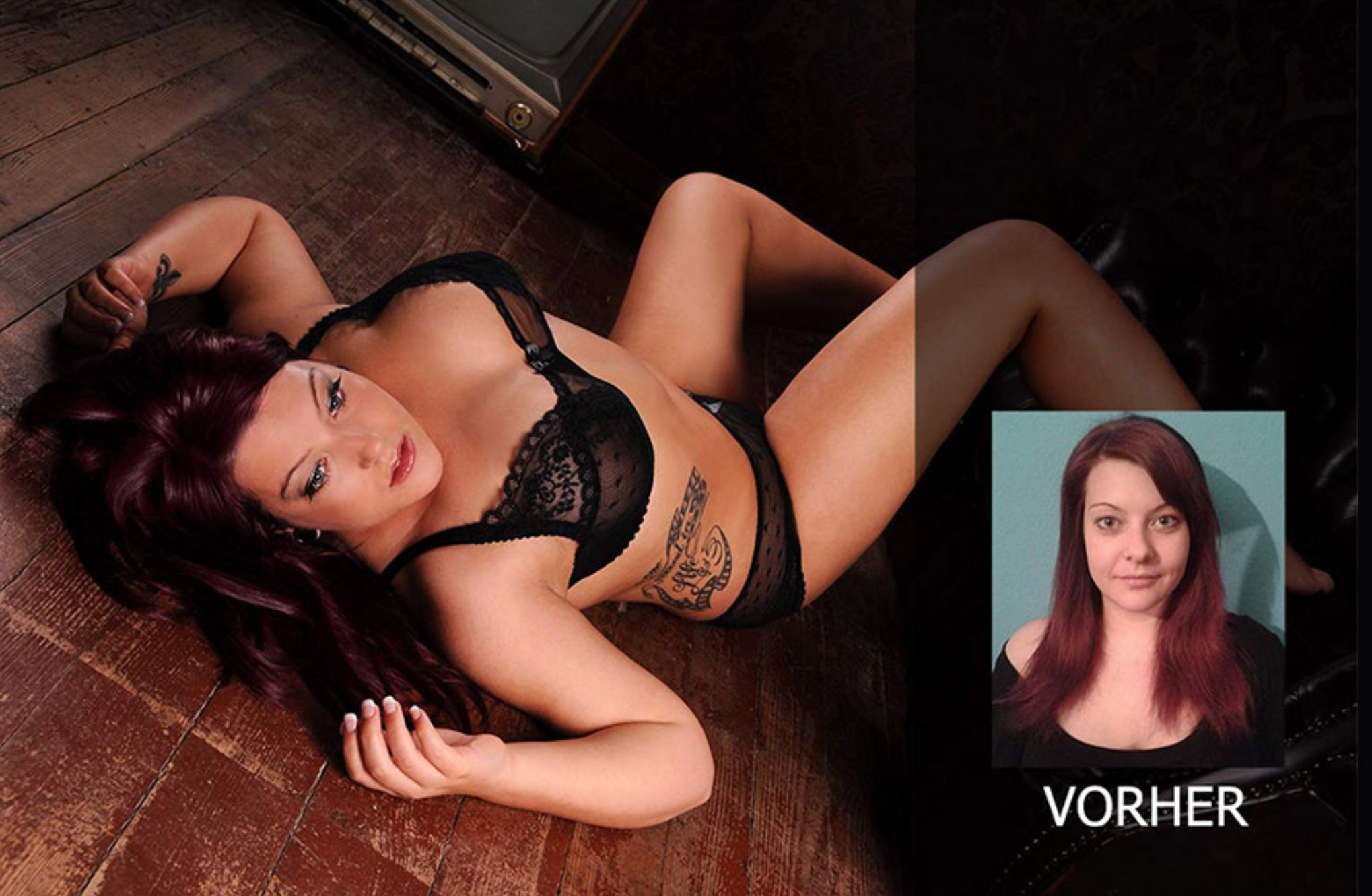 Vorher-Nachher- Erotik-Fotoshooting mit Visagistin Köln Bonn Düsseldorf und Frankfurt