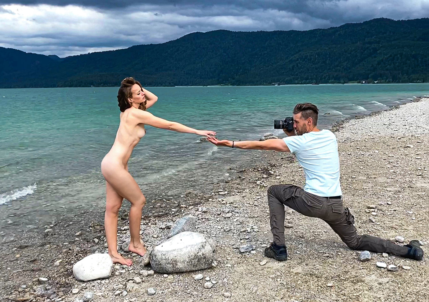 Making-of Outdoor-Aktshooting für mein Umweltschutzprojekt