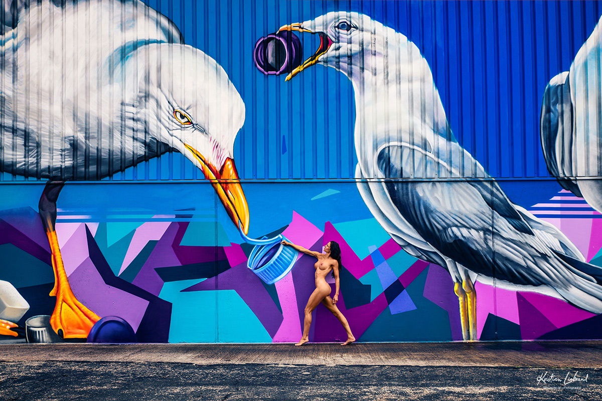 Aktfotos in der Öffentlichkeit von Hamburg