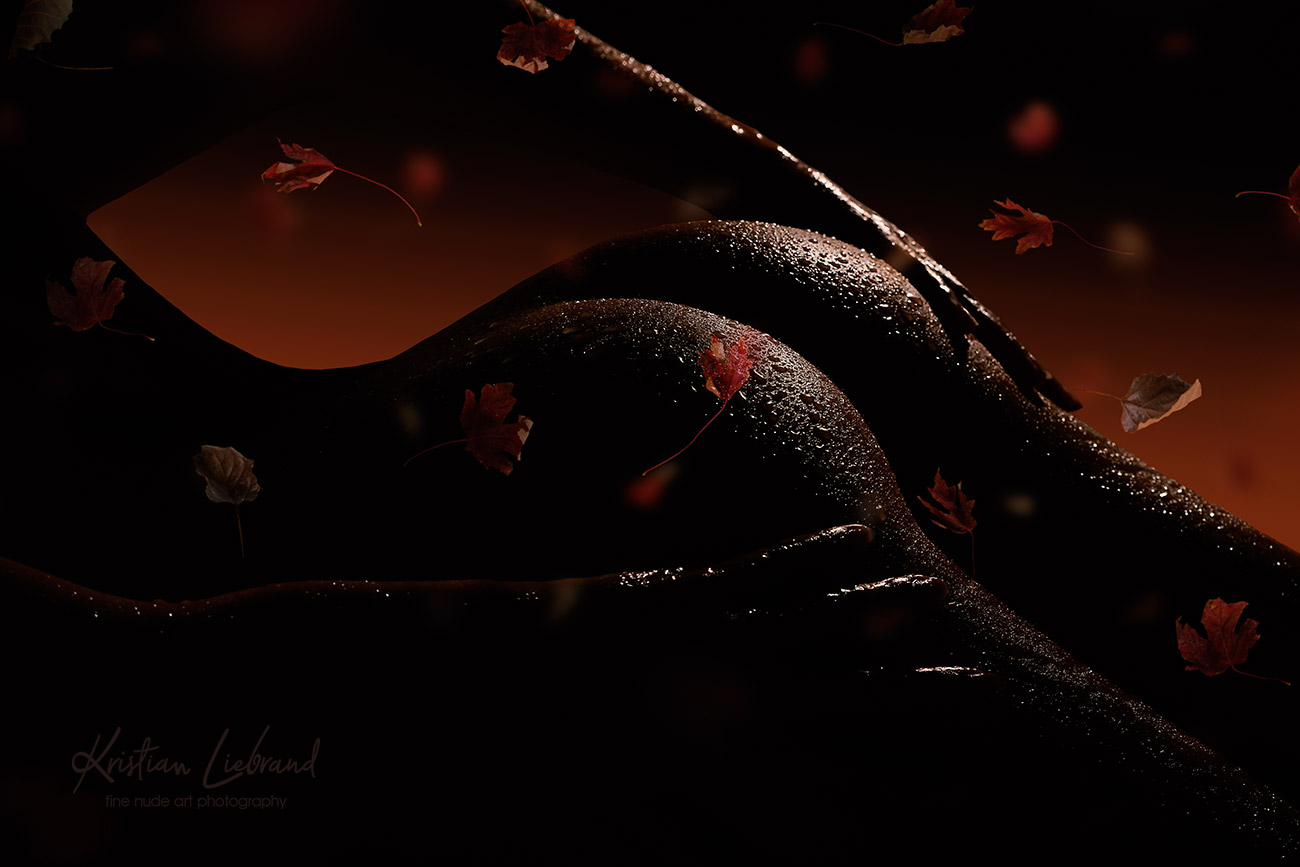 herbstliches Aktfoto